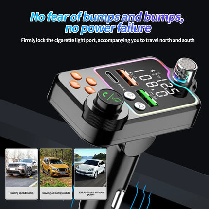 Bluetooth FM Transmitter with Fast Charging