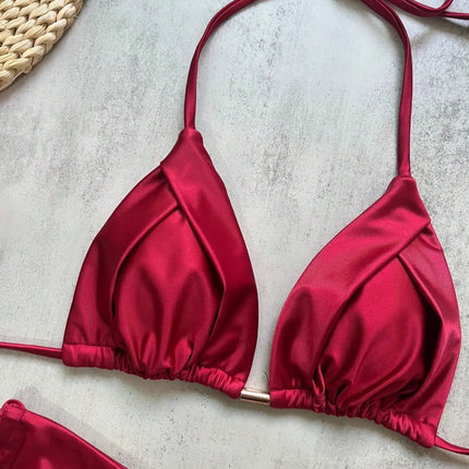 Folded Triangle Bikini Set