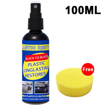 Car Plastic Restorer & Black Shine