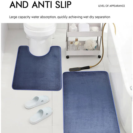 3-Piece Bathroom Floor Mat Set