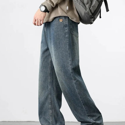 Men’s Retro Wide-Leg Jeans