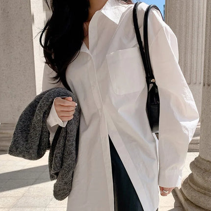 Women's White Loose-Fit Shirt