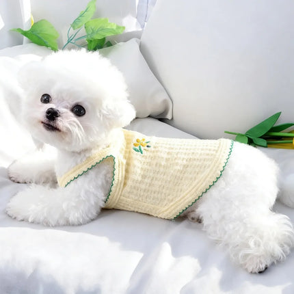 Floral Pet Suspender Vest