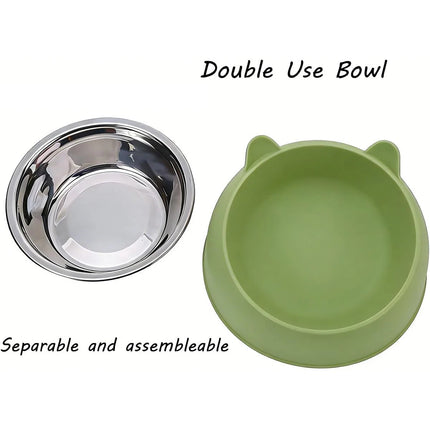 Elevated Stainless Steel Pet Bowl