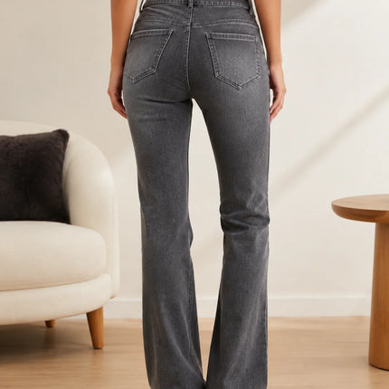 Vintage Washed Flare Jeans