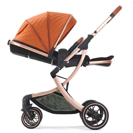 High-Landscape Reversible Baby Stroller