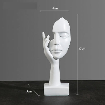Abstract Resin Mask Figurine