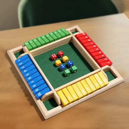 Wooden Arithmetic Dice Game