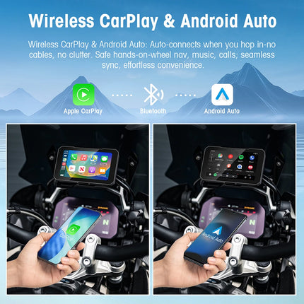 5-Inch Motorcycle GPS Navigation Screen