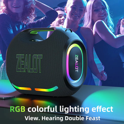 250W Portable Bluetooth Speaker with RGB Lights