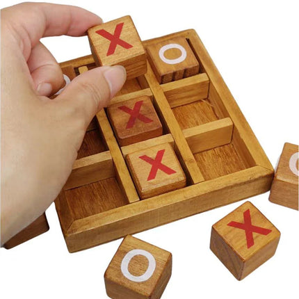Wooden Tic Tac Toe Game