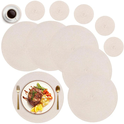 Round Woven Placemat Set