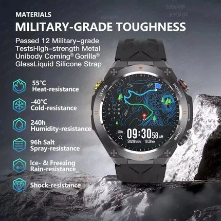 NNEOBA GPS Sports Smart Watch Black