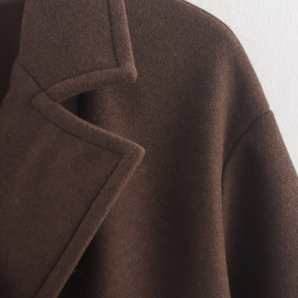 Women's Brown Wool Coat