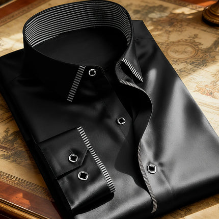 Men’s Patchwork Smart Casual Shirt