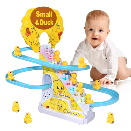 Electronic Duck and Penguin Climbing Track Toy