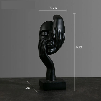 Abstract Resin Mask Figurine