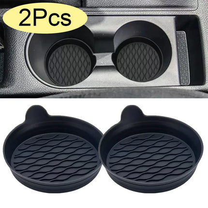 Silicone Car Cup Holder Mats – 2 Pieces