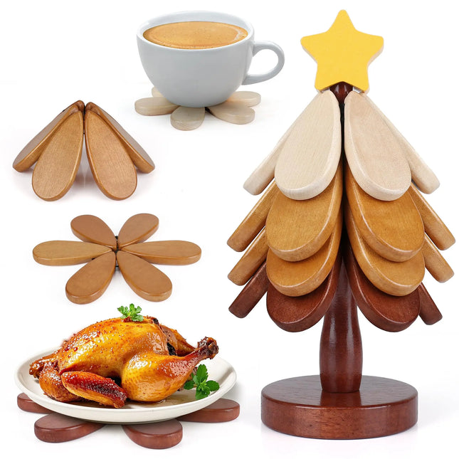 Wooden Trivet Set