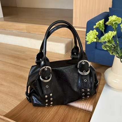 Rivet Motorcycle Shoulder Bag