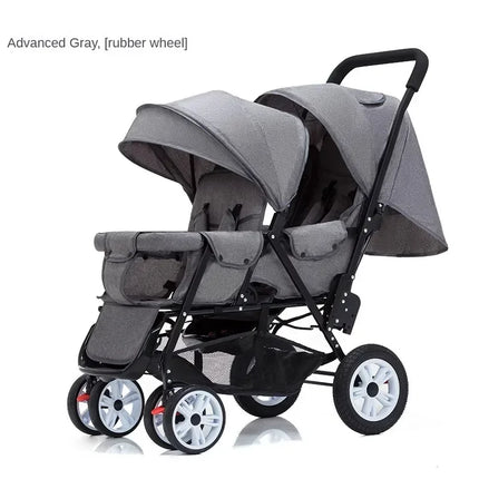 Lightweight Tandem Twin Baby Stroller