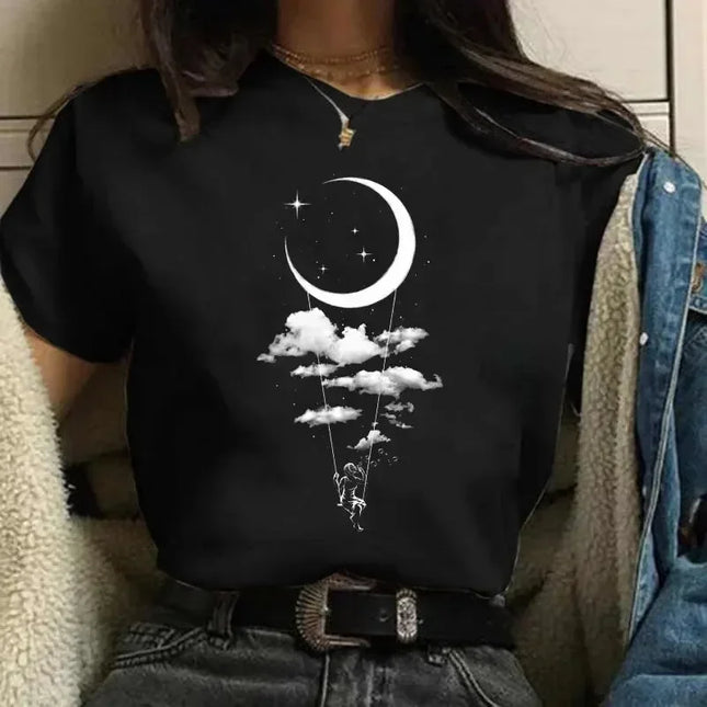Women's Cartoon Graphic T-Shirt