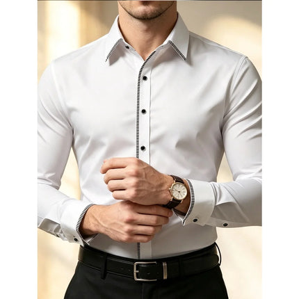 Men’s Patchwork Smart Casual Shirt