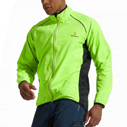 Men’s Reflective Cycling Windbreaker Jacket