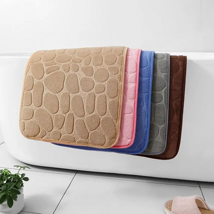 Cobblestone Embossed Bath Mat