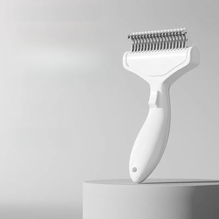 Curved Stainless Steel Pet Comb