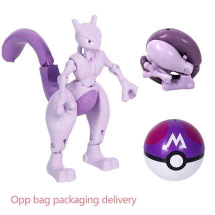 Transforming Pokeball Figure Toy