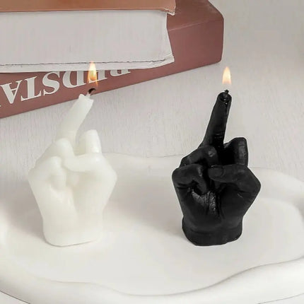 Funny Middle Finger Soy Wax Candle
