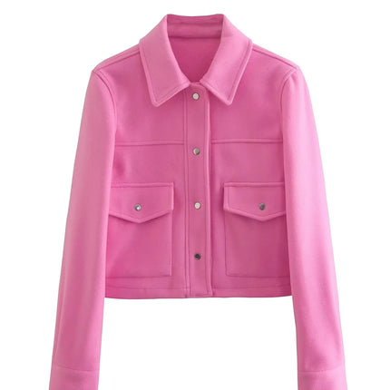 Women's Button-Up Casual Jacket