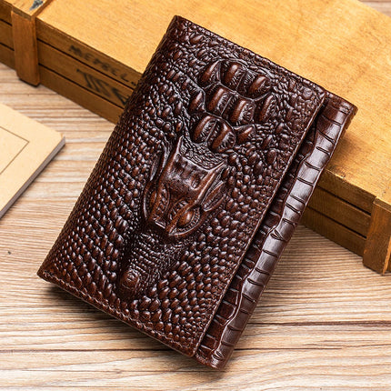 Crocodile Pattern Leather Wallet