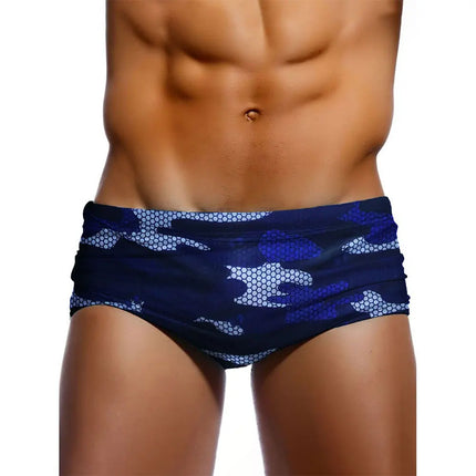 Men's Camouflage Print Swim Trunks