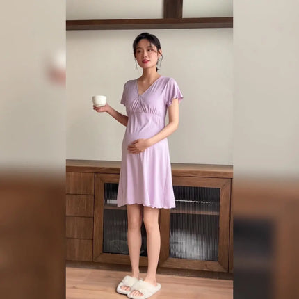Padded Maternity Nursing Sleep Dress