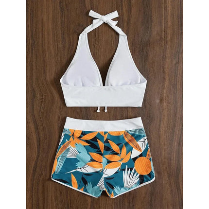 Halter High-Waist Bikini Set