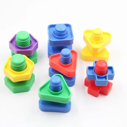 Nut-Shaped Matching Building Block Set