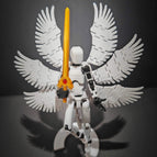 Seraph + [Angel's Sword] + [Bracket] Gift Gesture +4 Weapons(3D printing, spell the finished product hair)