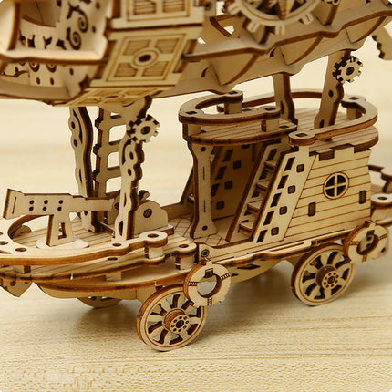 3D Wooden Airship Puzzle