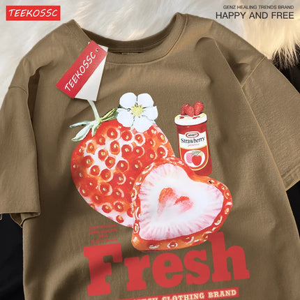 Fresh Strawberry Graphic T-Shirt