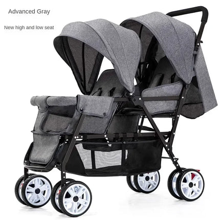 Lightweight Tandem Twin Baby Stroller