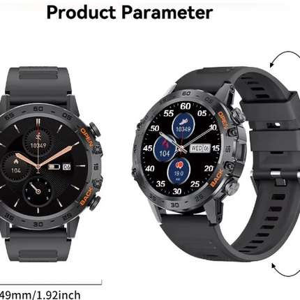 Bluetooth Smart Watch for Men (Black)