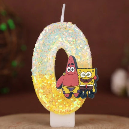 Cartoon Number Birthday Candles