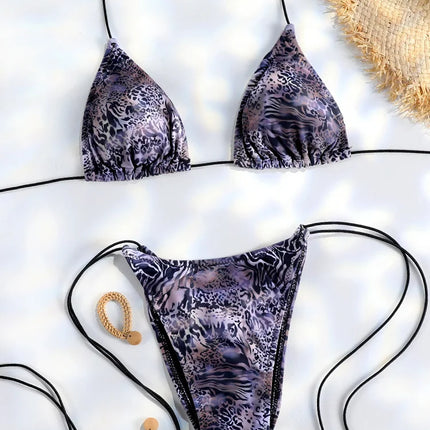Triangle Thong Bikini Set