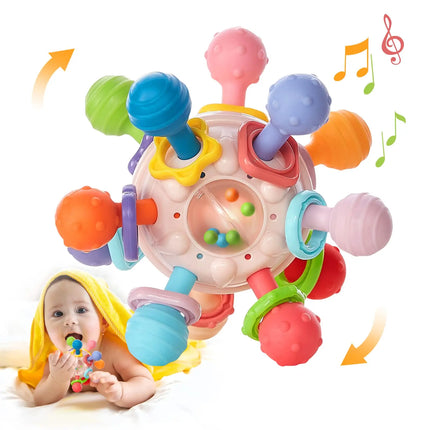 Montessori Baby Teething Ball Rattle