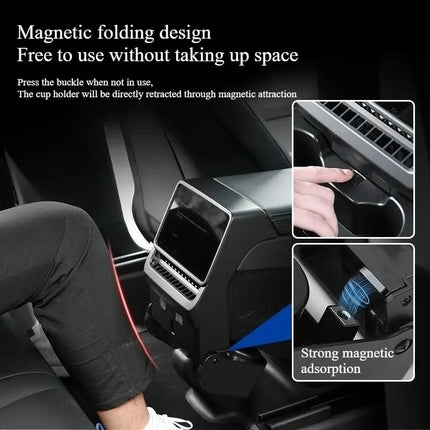 Rear Seat Cup Holder Organizer