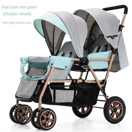 Lightweight Tandem Twin Baby Stroller