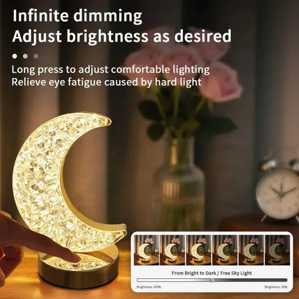 LED Moon Crystal Night Light