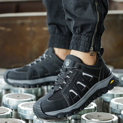 Men's Lightweight Breathable Steel Toe Safety Shoes